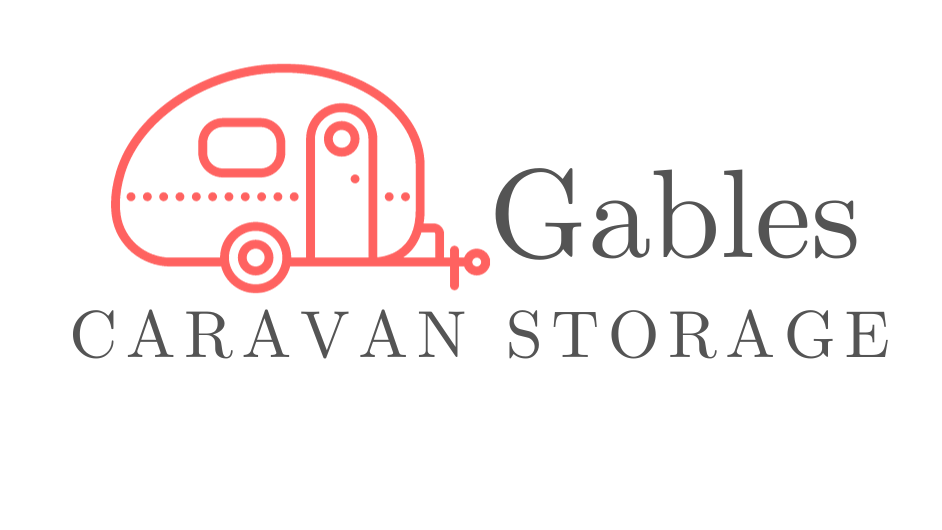 coral pink caravan with company logo